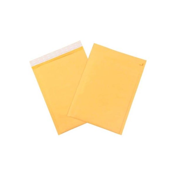 Box Packaging Global Industrial Self Seal Bubble Mailer w/Tear Strip #5 10-1/2inW x 16inL Golden Kraft 100/Pk B40030 - main